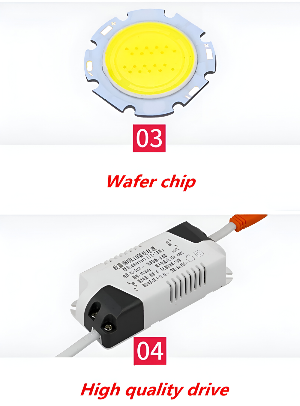 CircuQuad Spot Lights - Weiß/Schwarz Quadratische Deckeneinbauleuchten