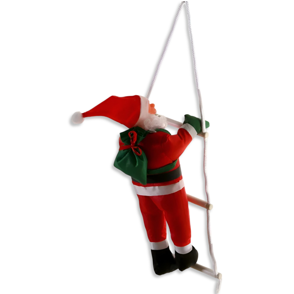 Clamber Santa - Festlicher Weihnachtsmann Kletterleiter Hängendes Ornament