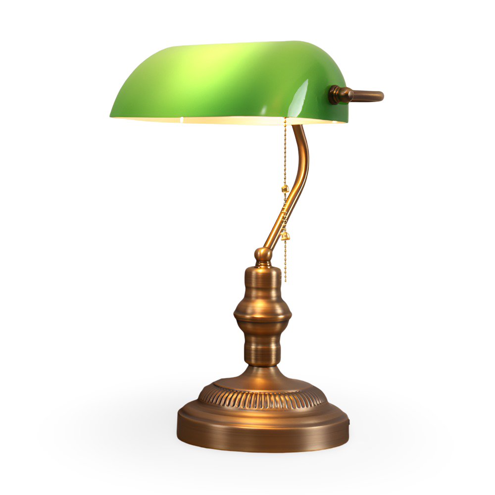 Klassische Grüne Schreibtischlampe - Zeitloser Vintage-Stil Beleuchtung