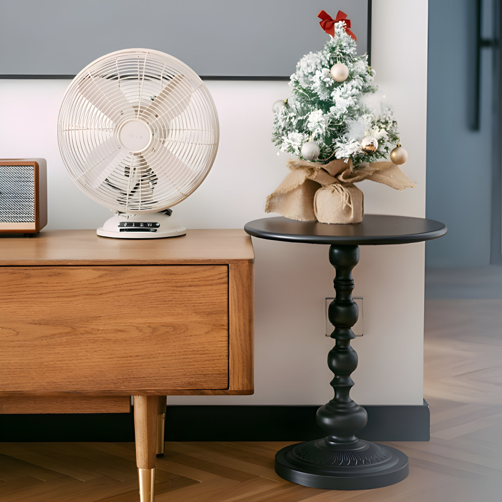 Klassischer Runder Baluster-Stil Beistelltisch - Idealer Kompakter Mini-Tisch für Kleine Räume