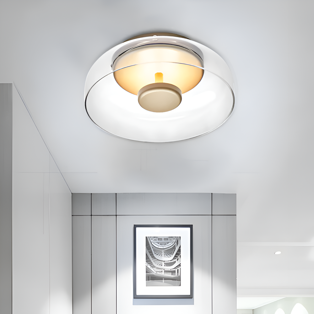 Cleara Deckenleuchte - Moderne Glasschale LED Deckenleuchte