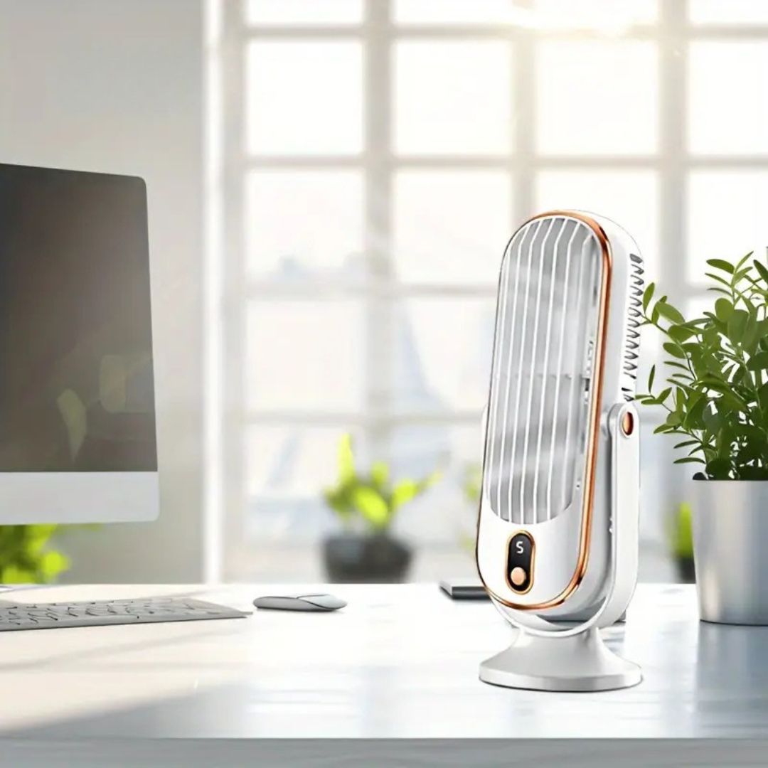 Coco Tischventilator | Leise USB Ventilator mit Akku, Kompakt und Modern 6