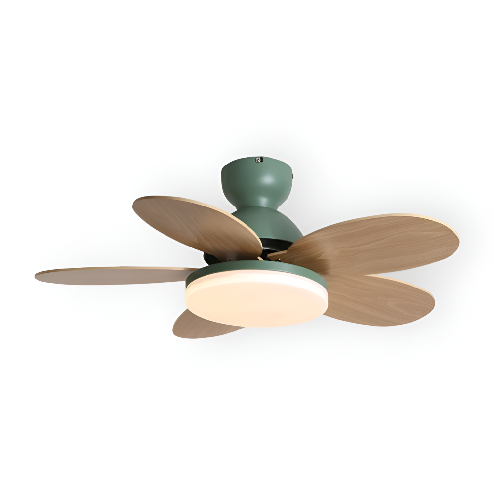 Bunter Blütenblatt Design Deckenventilator mit Integrierter LED Leuchte