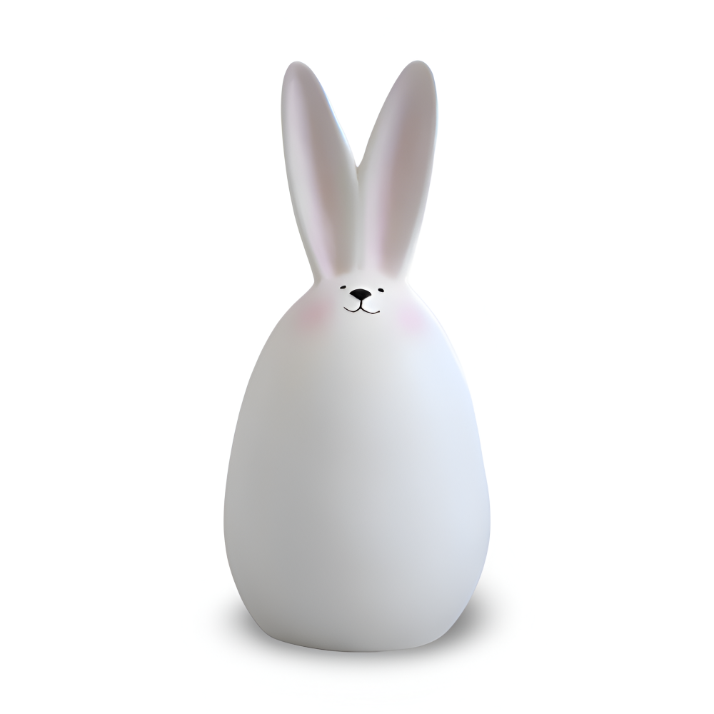 ConeyBliss Osterdeko - Minimalistische Weiße Keramik Osterhasen Figuren