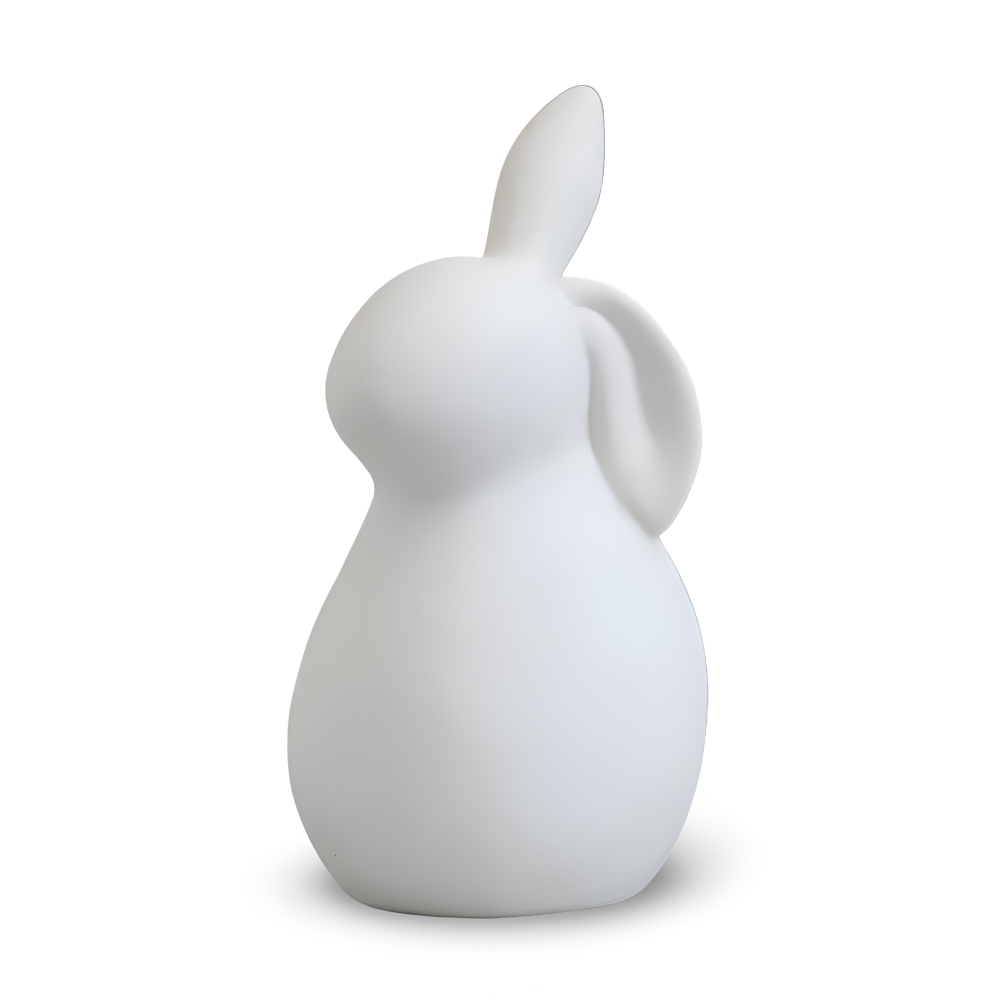 ConeyBliss Osterdeko - Minimalistische Weiße Keramik Osterhasen Figuren