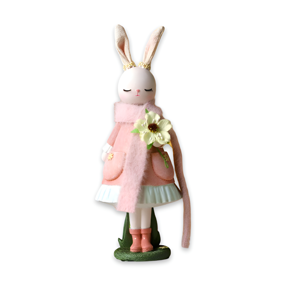 ConeyChic Osterdeko - Elegante Hasenfigur aus Harz - Easter Ornaments