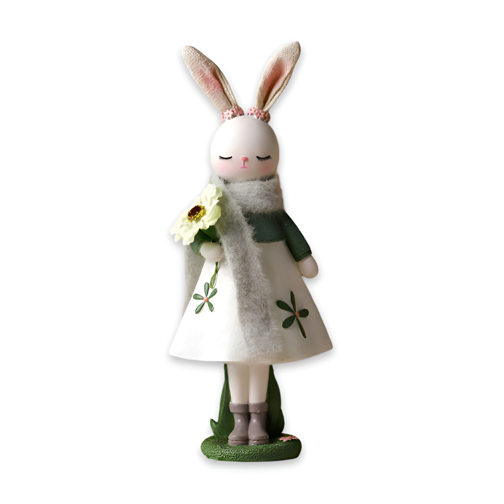 ConeyChic Osterdeko - Elegante Hasenfigur aus Harz - Easter Ornaments