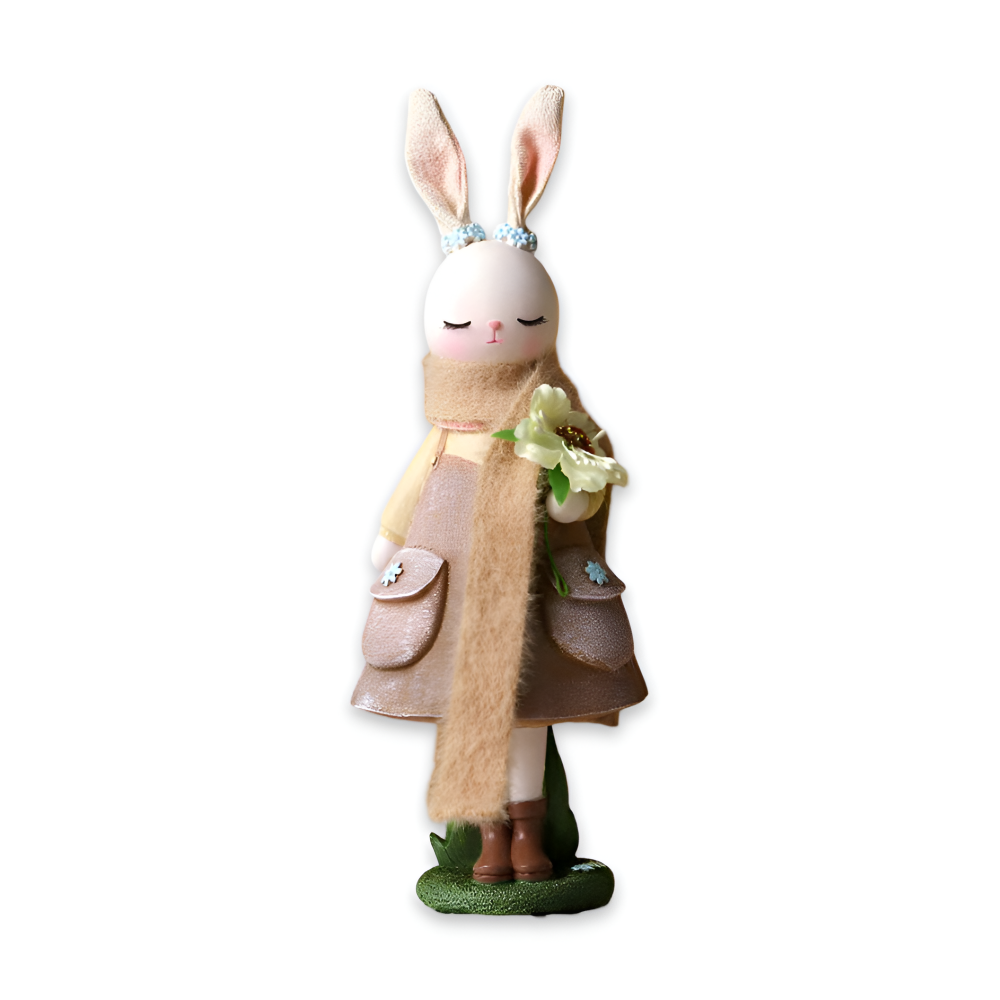 ConeyChic Osterdeko - Elegante Hasenfigur aus Harz - Easter Ornaments