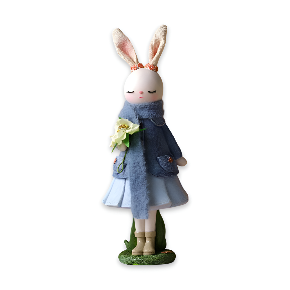 ConeyChic Osterdeko - Elegante Hasenfigur aus Harz - Easter Ornaments
