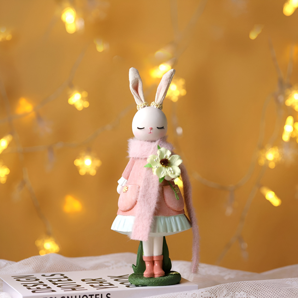 ConeyChic Osterdeko - Elegante Hasenfigur aus Harz - Easter Ornaments