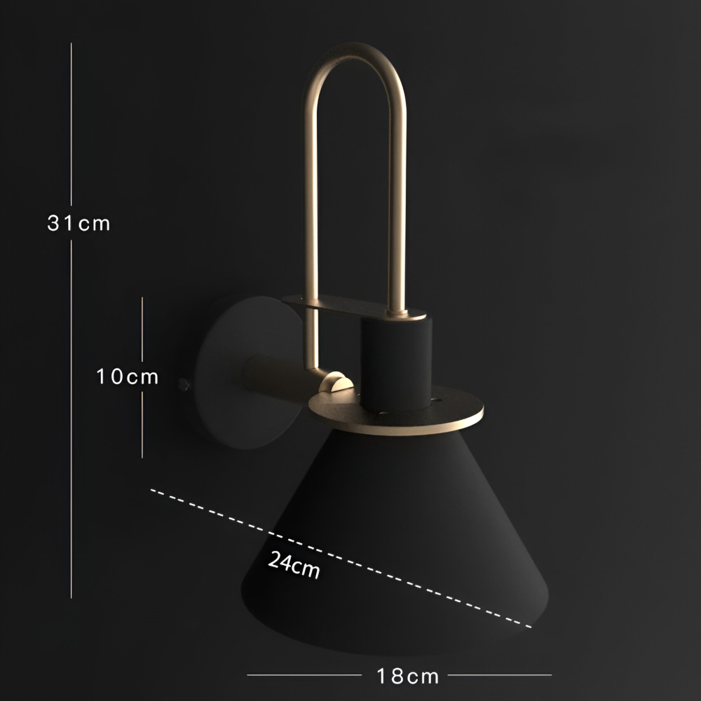 ConiBeam Wandleuchte  - Postmoderne Trompeten Wandleuchte Design - Stilvolle Wandleuchten LED