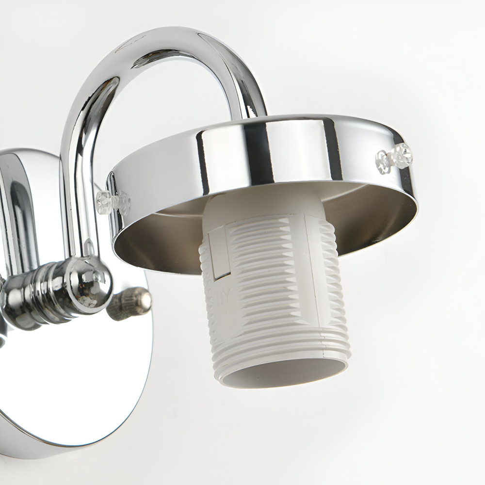 Zeitgenössische Kugelförmige Gestreifte Glas Wandleuchte - LED Wandleuchte mit Eisenakzent für das Wohnzimmer