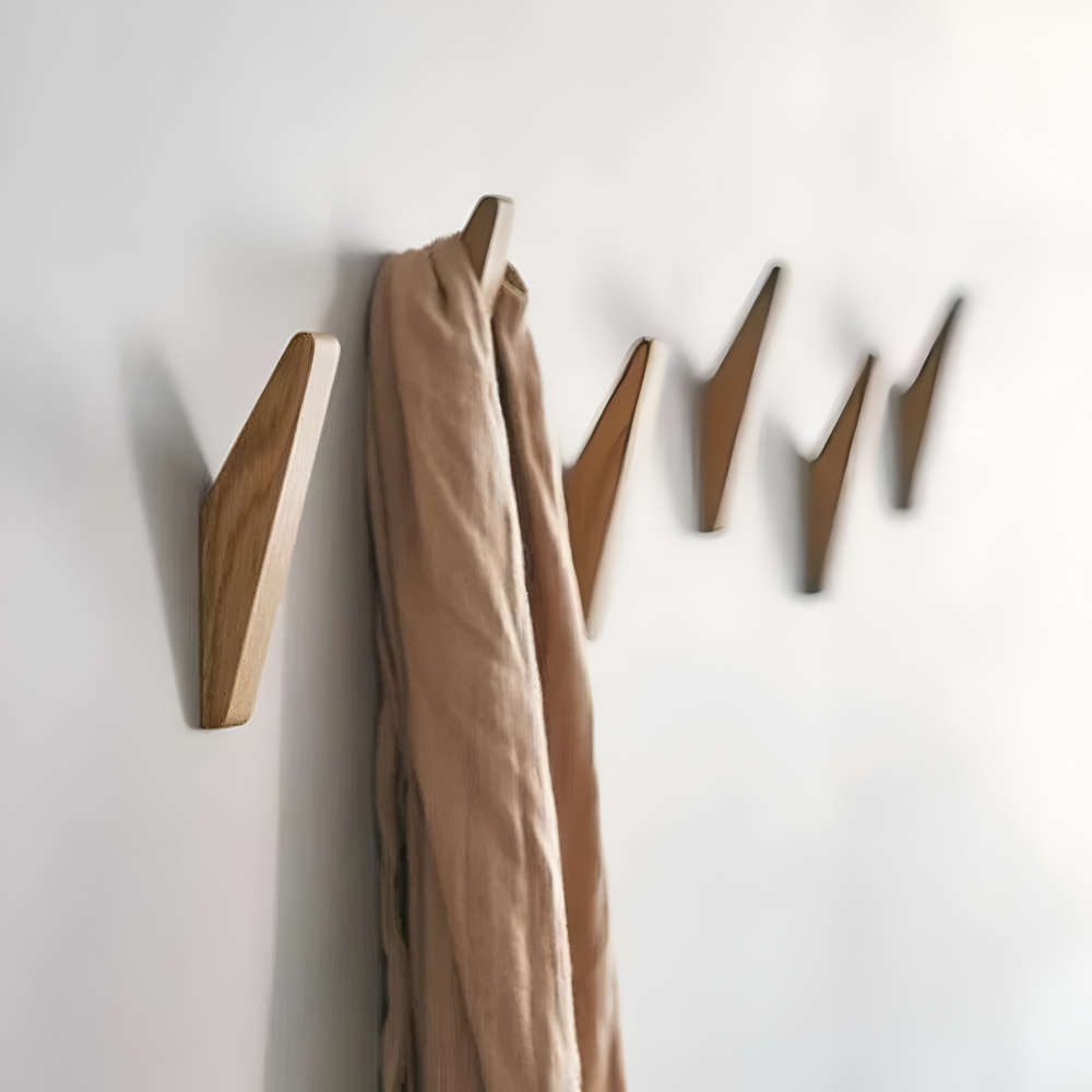 Zeitgenössische Holz Wandhaken - Minimalistisches Design für die Wohnorganisation