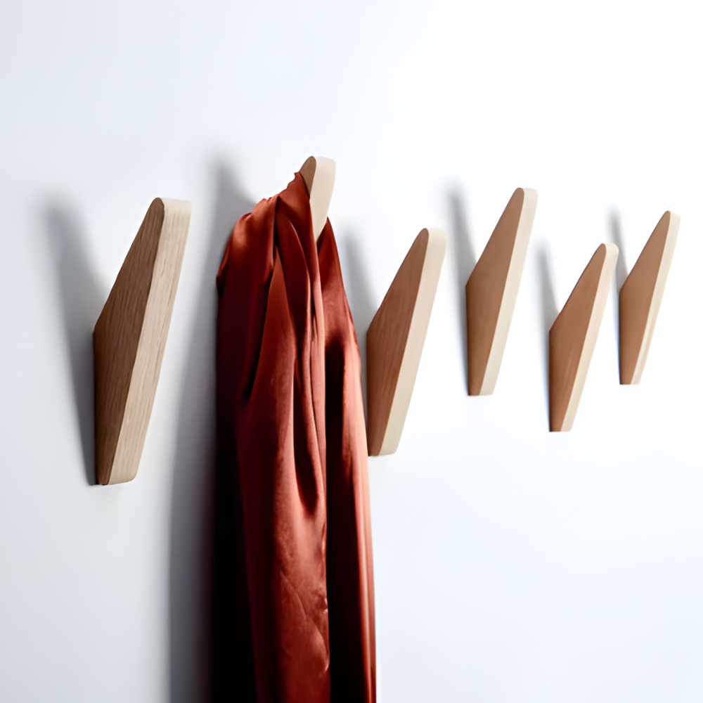 Zeitgenössische Holz Wandhaken - Minimalistisches Design für die Wohnorganisation