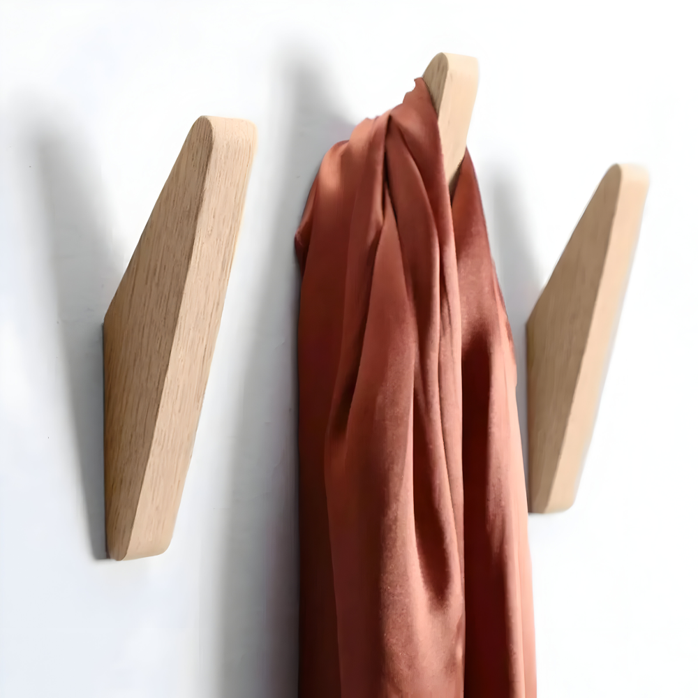 Zeitgenössische Holz Wandhaken - Minimalistisches Design für die Wohnorganisation