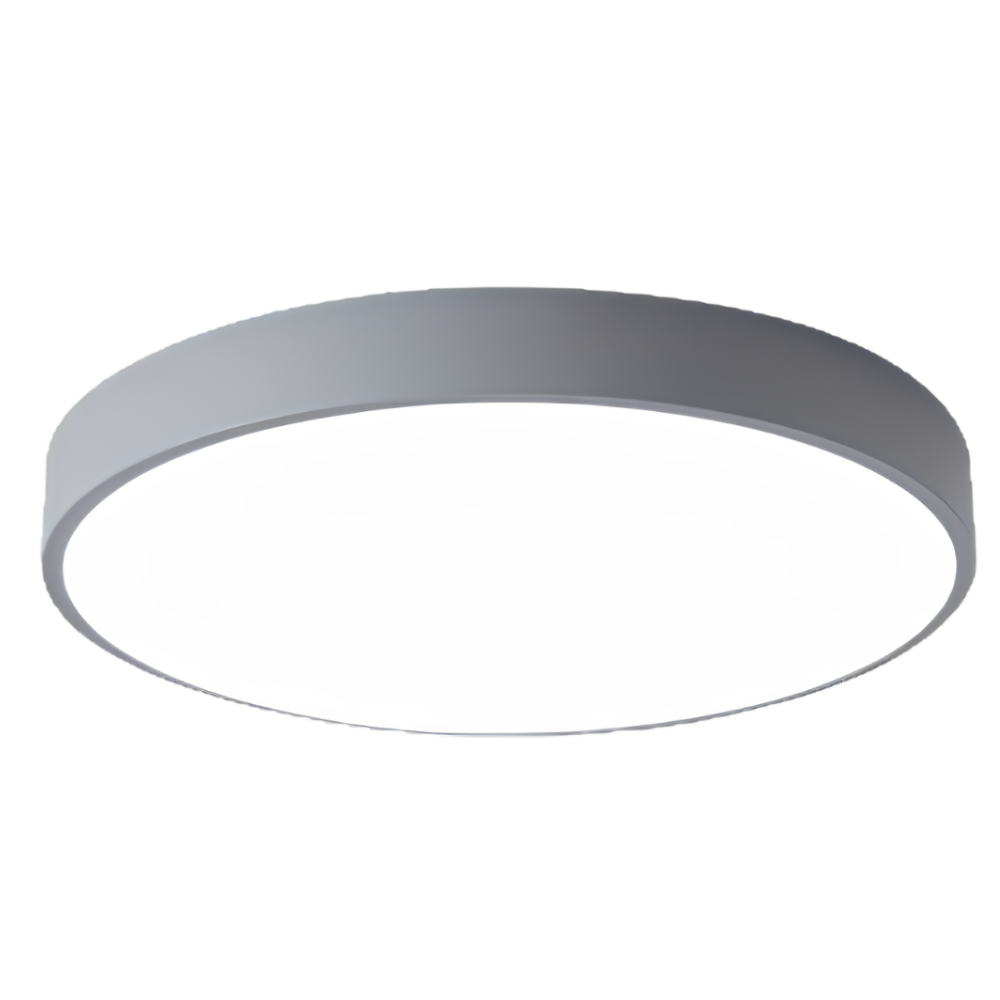 Flache Runde LED Deckenleuchte für Wohnzimmer & Schlafzimmer - Moderne Aufbauleuchte mit Modernem Design