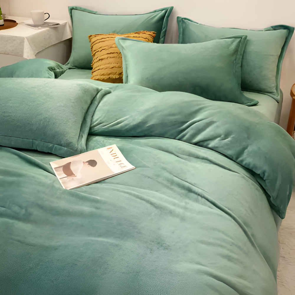 Gemütlicher Flanell Bettbezug - Weiche, Warme Polyester Bettwäsche