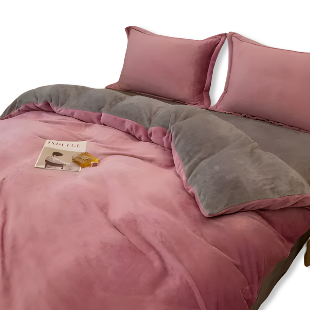 Gemütlicher Flanell Bettbezug - Weiche, Warme Polyester Bettwäsche