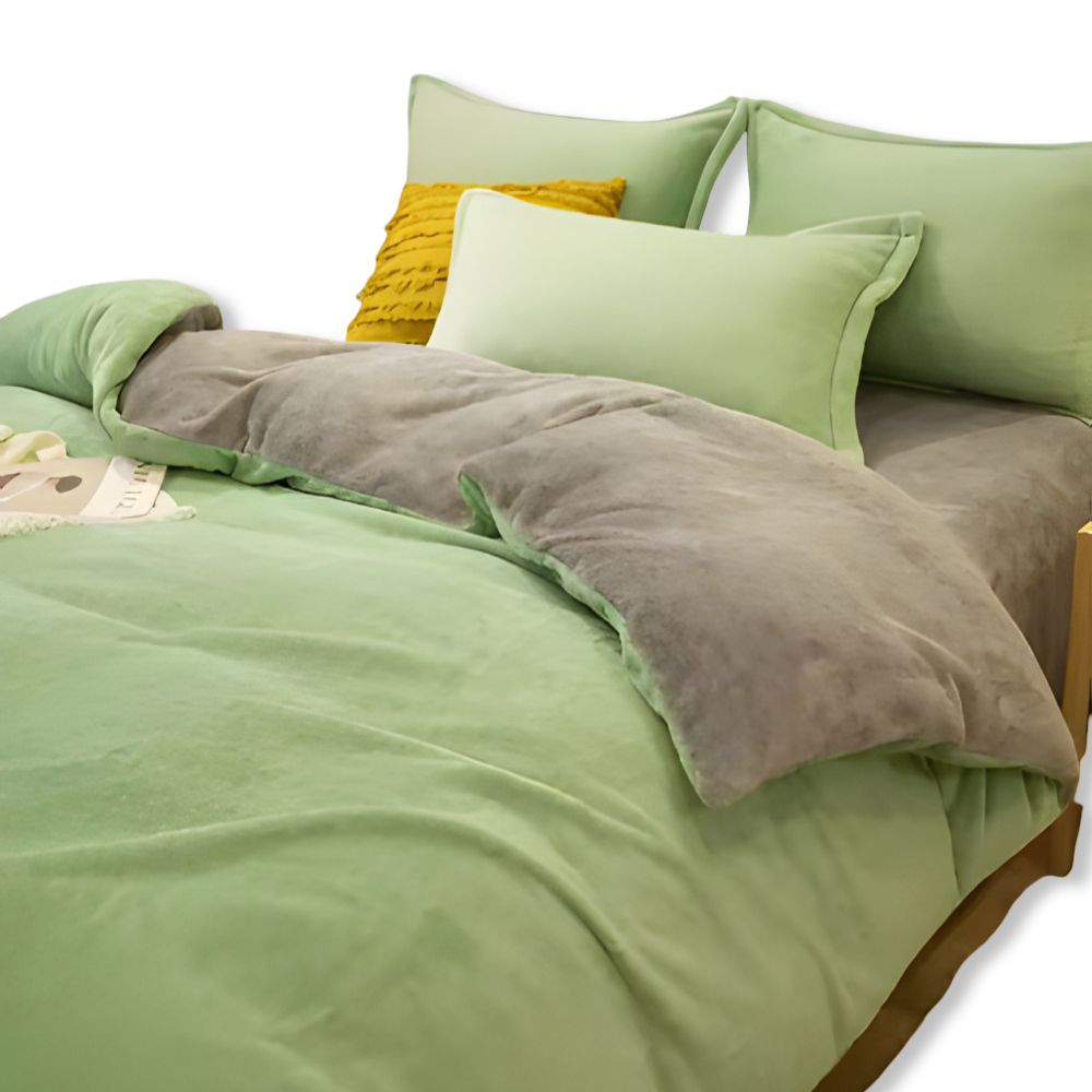 Gemütlicher Flanell Bettbezug - Weiche, Warme Polyester Bettwäsche