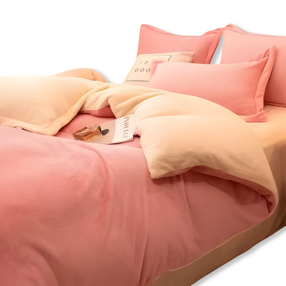 Gemütlicher Flanell Bettbezug - Weiche, Warme Polyester Bettwäsche