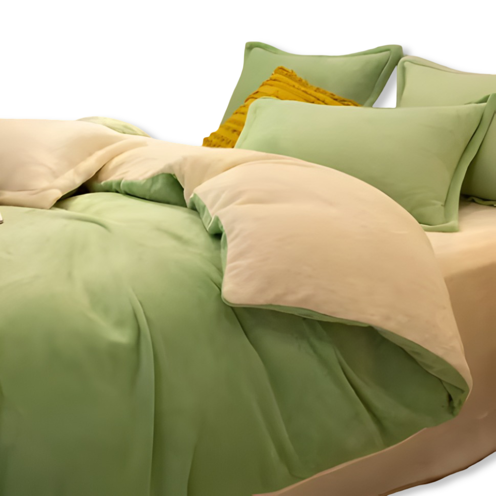 Gemütlicher Flanell Bettbezug - Weiche, Warme Polyester Bettwäsche