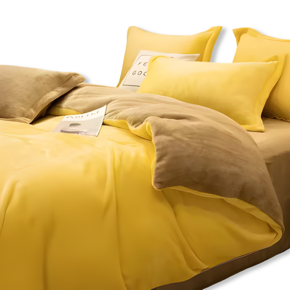 Gemütlicher Flanell Bettbezug - Weiche, Warme Polyester Bettwäsche