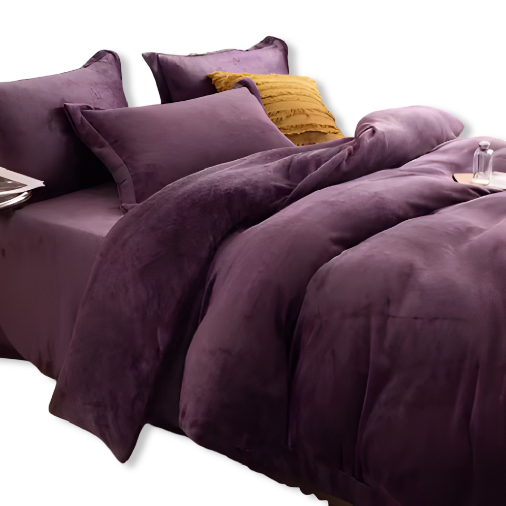 Gemütlicher Flanell Bettbezug - Weiche, Warme Polyester Bettwäsche