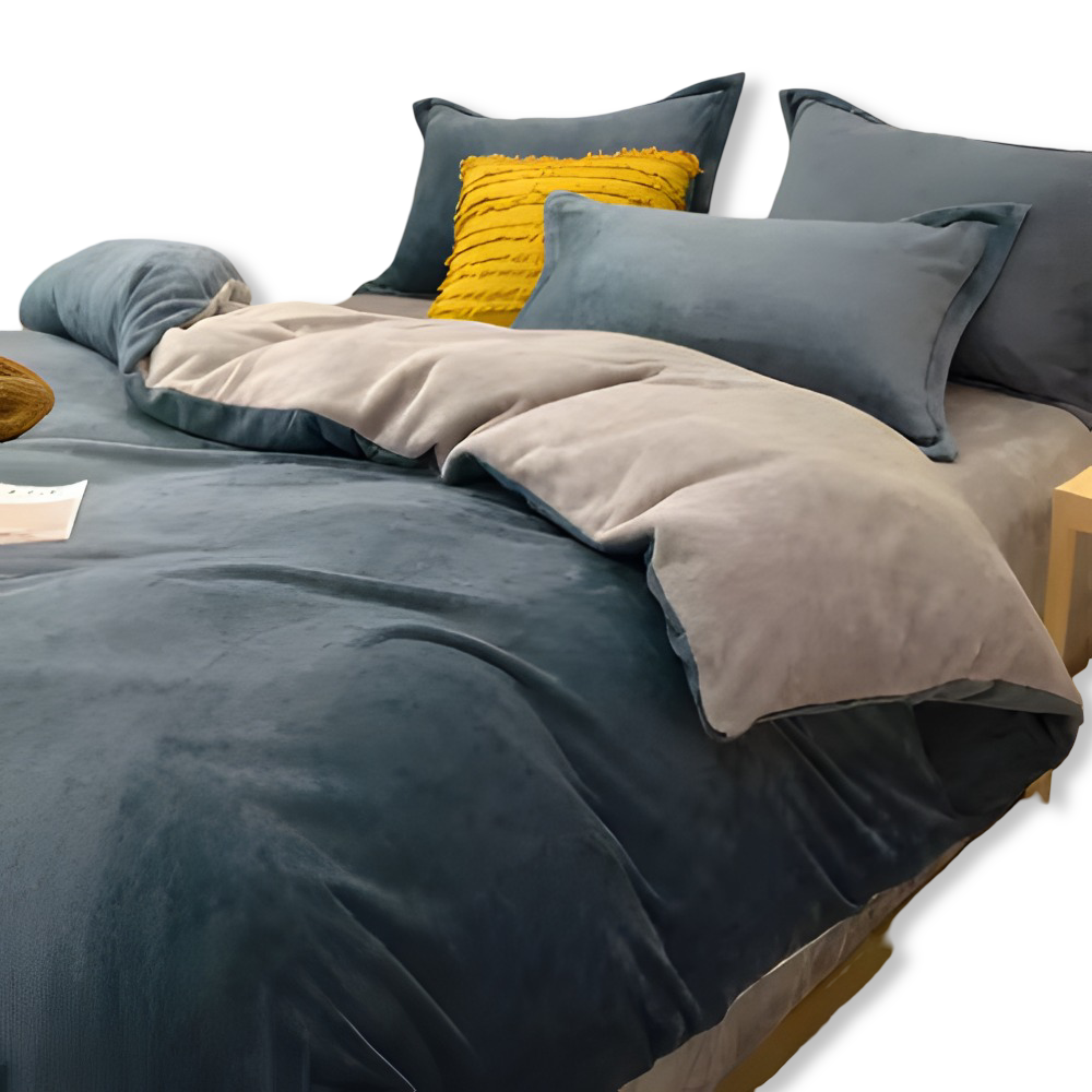 Gemütlicher Flanell Bettbezug - Weiche, Warme Polyester Bettwäsche