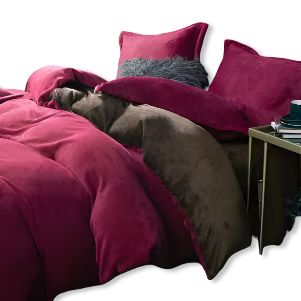 Gemütlicher Flanell Bettbezug - Weiche, Warme Polyester Bettwäsche