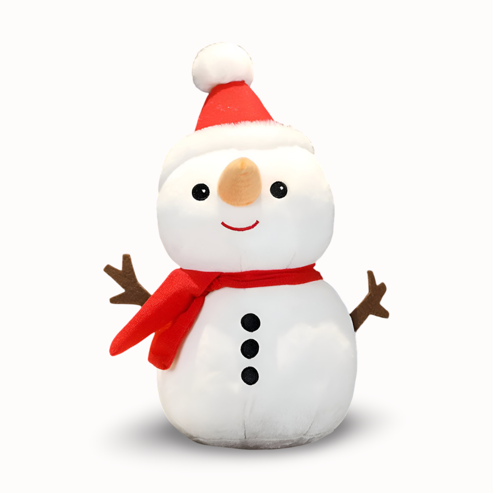 CushyChum - Weiches Weihnachtsmann, Elch & Schneemann Festliche Plüschpuppen
