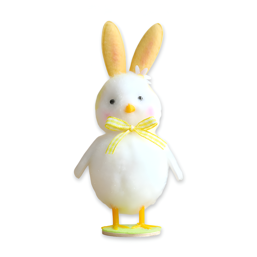 CutieChick Osterdeko - Plüsch Osterküken mit Hasenohren - Bunte Bruteier Deko