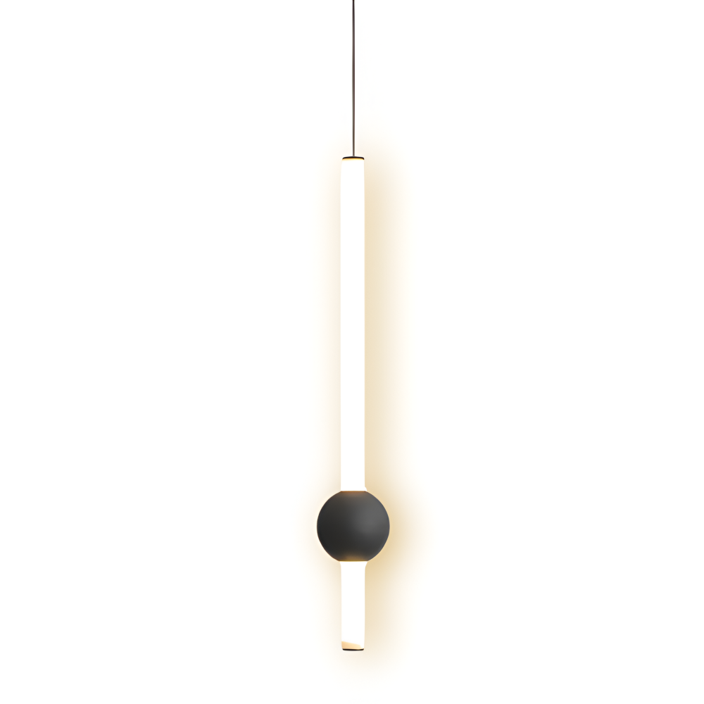 CyliWand LED Pendelleuchte - Minimalistische Geometrische Hängelampe in Schwarz/Weiß