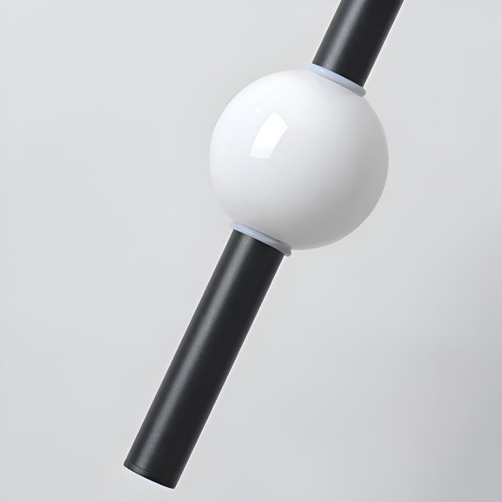 CyliWand LED Pendelleuchte - Minimalistische Geometrische Hängelampe in Schwarz/Weiß