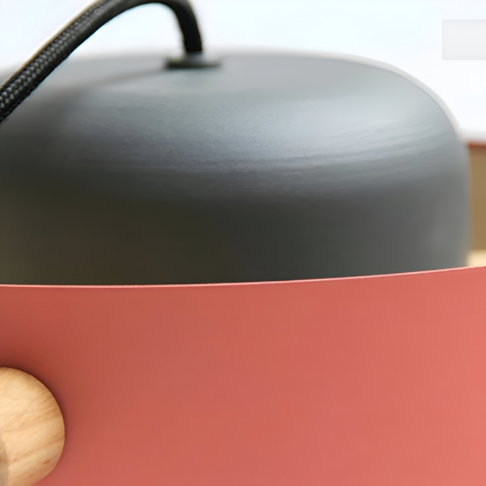 CylinBright Pendelleuchte - Skandinavisches Holz & Eisen Bunte LED Hängelampe