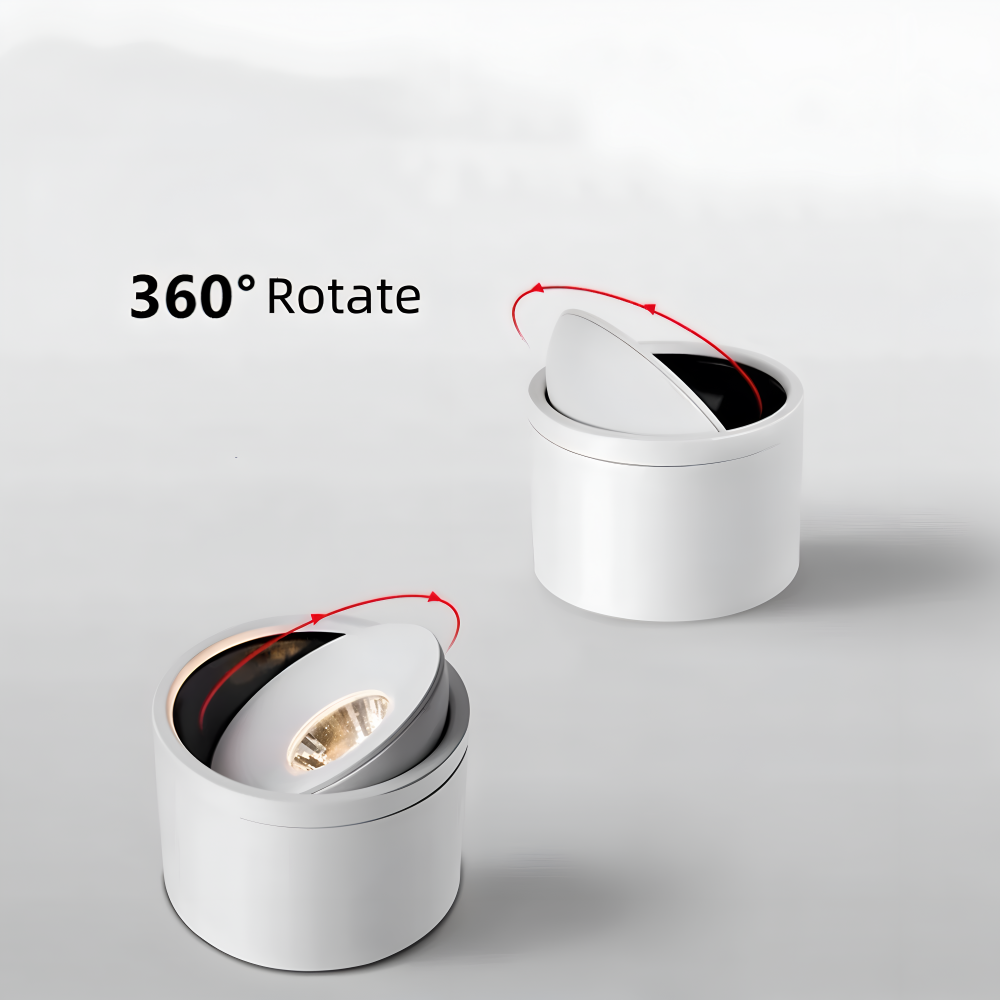 CylinFlex Spotlights - Minimalistische 360° Drehbare LED Downlights