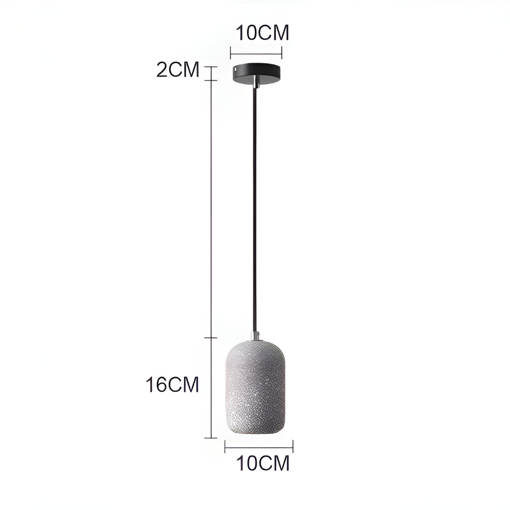 DotPlash Zement Pendelleuchten - Stilvolle Nordische LED Hängelampe - Drop Lights Küchen