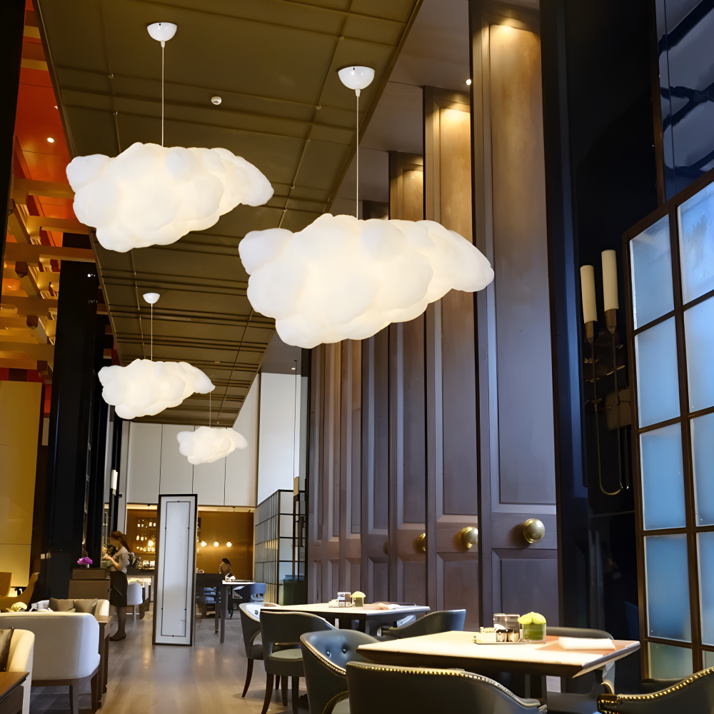 Dreamy Cloud Pendelleuchte - Skurrile Schwebende Weiße Wolke Hängelampe