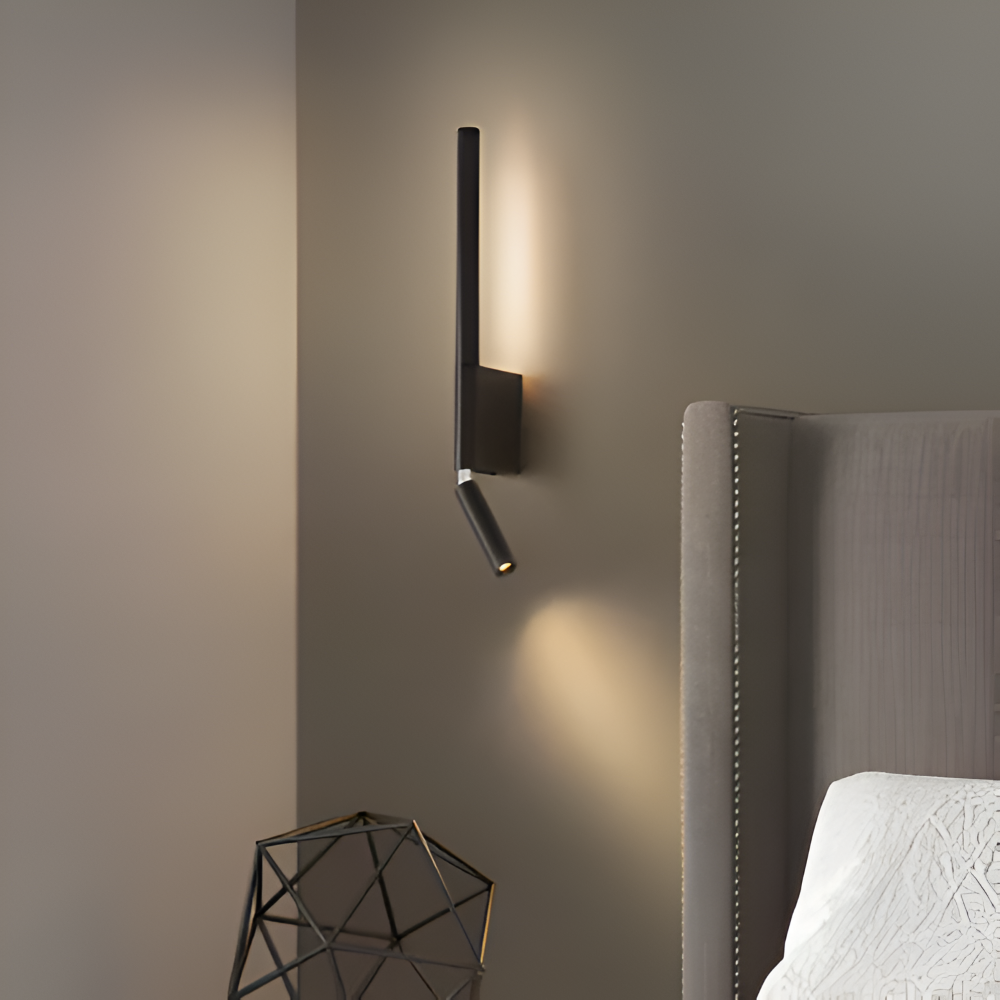 DuaBeam - Aluminium Wandleuchte - Minimalistische 330° Drehbare Wandleuchte fur Schlafzimmer