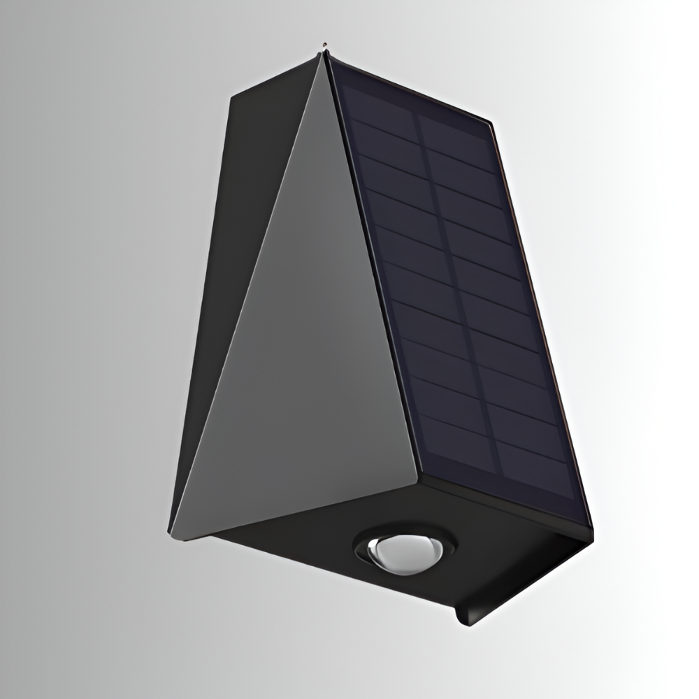 DualLit Solarleuchten Garten - Up Down IP54 Außenwandleuchte Modern - Wandleuchte Solar
