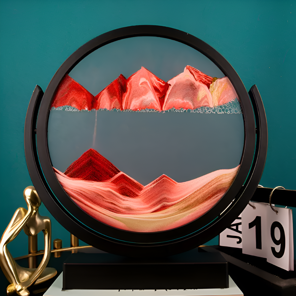 Dunes Artistry - Bunte Runde 3D Sandkunst Tischdekoration