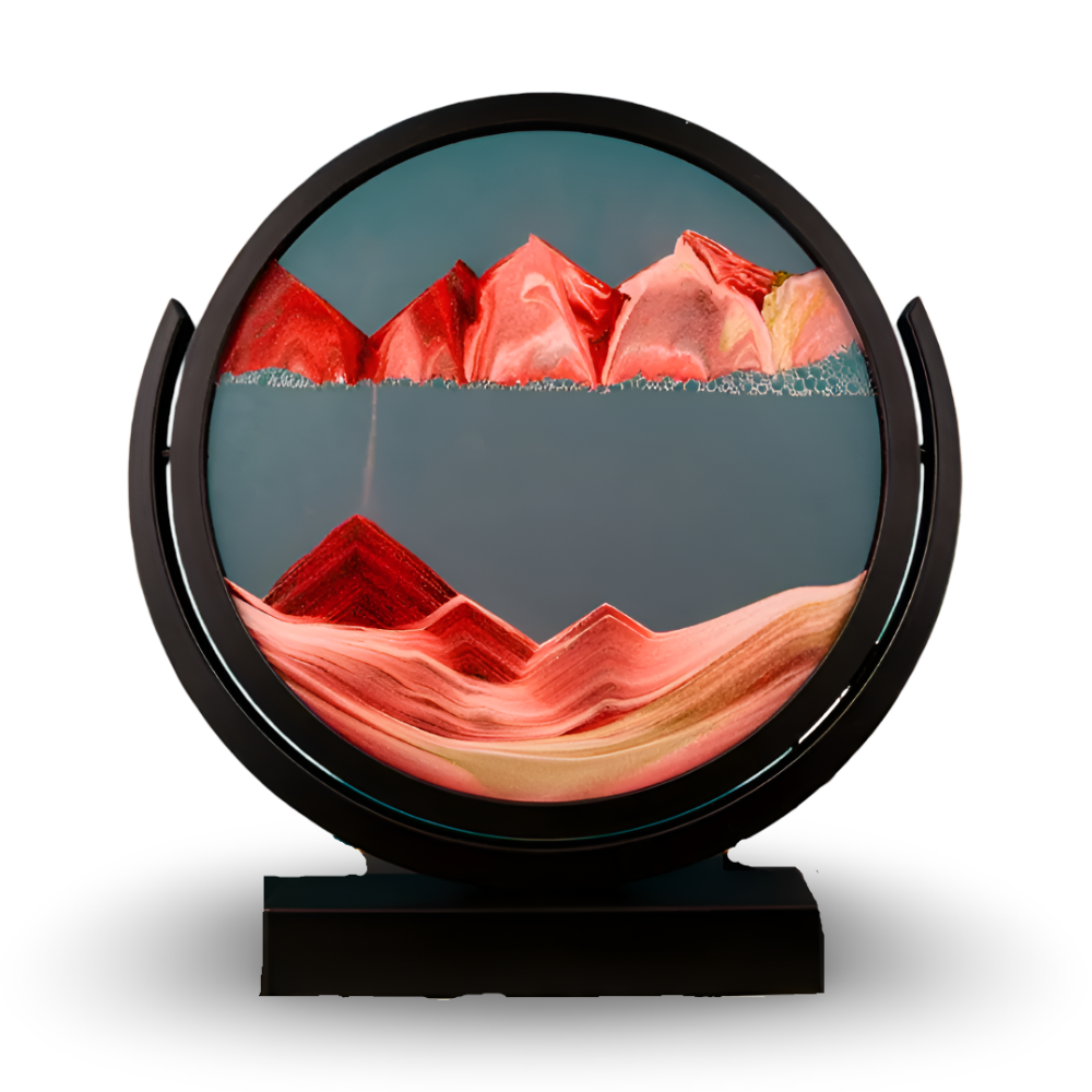 Dunes Artistry - Bunte Runde 3D Sandkunst Tischdekoration
