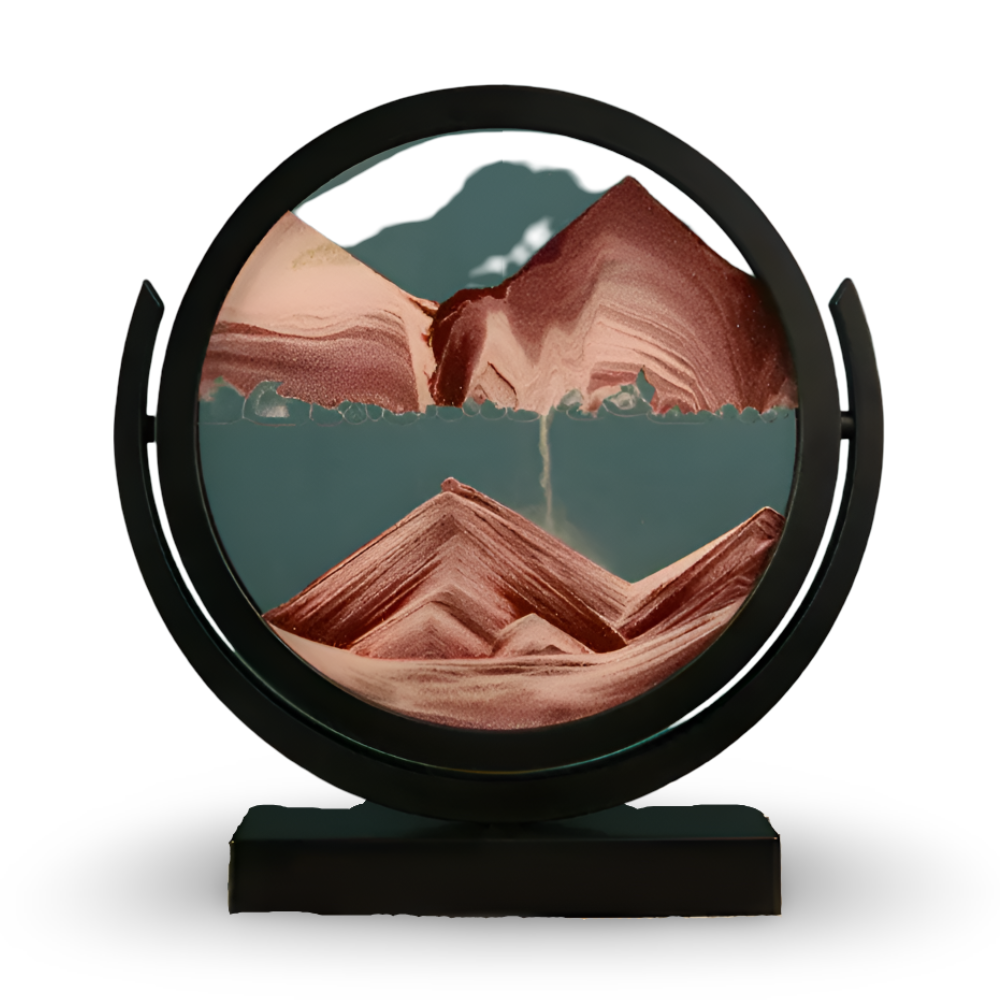 Dunes Artistry - Bunte Runde 3D Sandkunst Tischdekoration