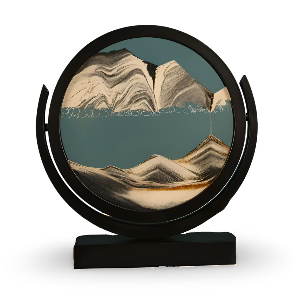 Dunes Artistry - Bunte Runde 3D Sandkunst Tischdekoration