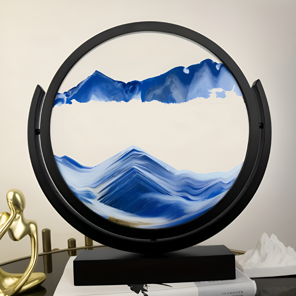 Dunes Artistry - Bunte Runde 3D Sandkunst Tischdekoration