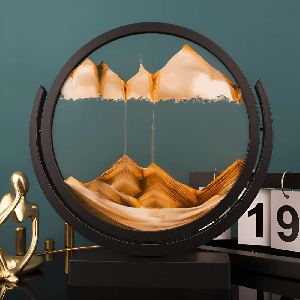 Dunes Artistry - Bunte Runde 3D Sandkunst Tischdekoration