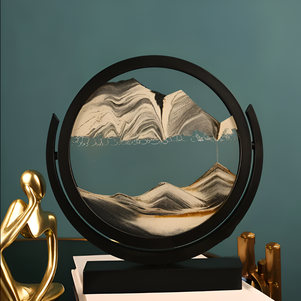 Dunes Artistry - Bunte Runde 3D Sandkunst Tischdekoration