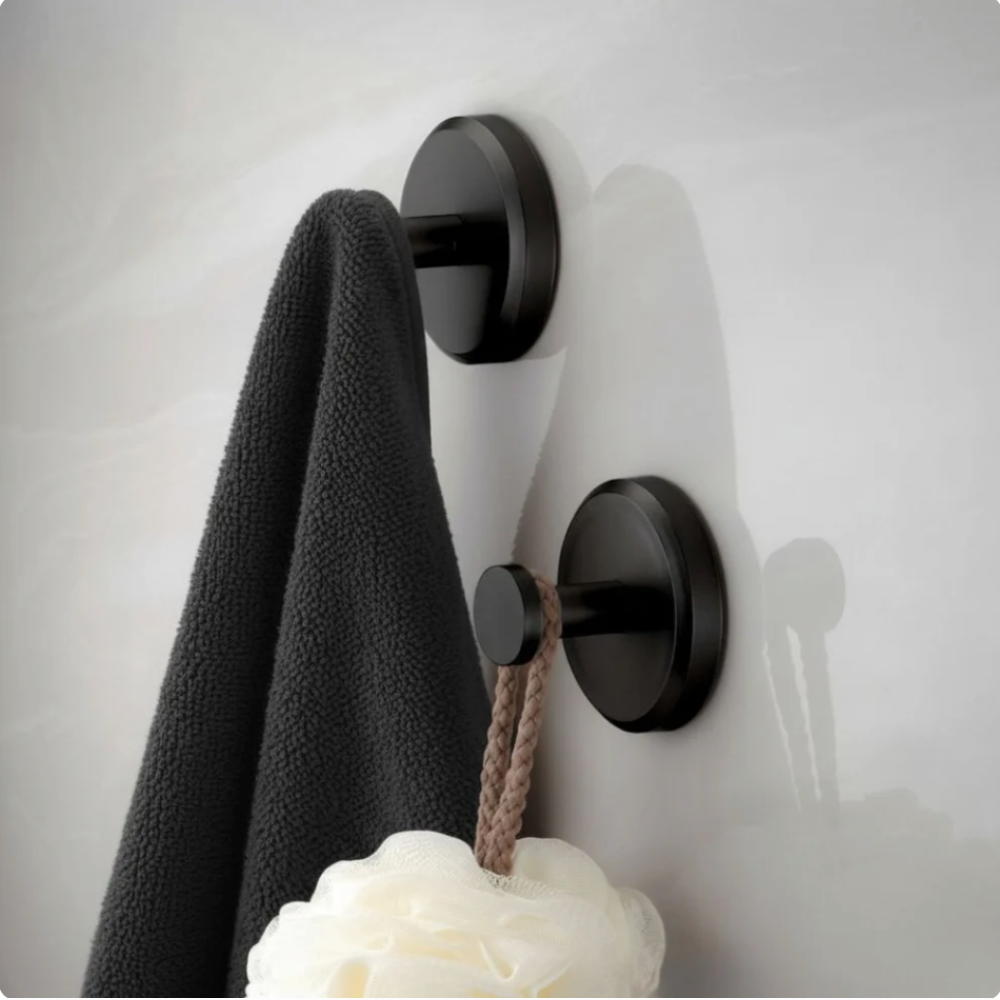Duschhaken Selbstklebend – Edelstahl Wandhaken ohne Bohren für Bad, Handtuch & Dusche