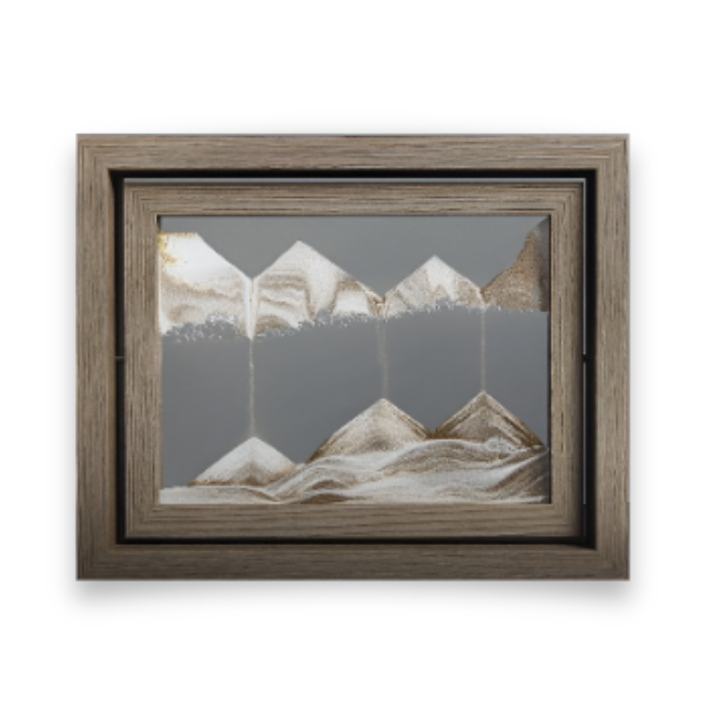 DynaFlow Sand Art - 360° Rotierende Treibsandmalerei - Rechteckige Sandlandschaft