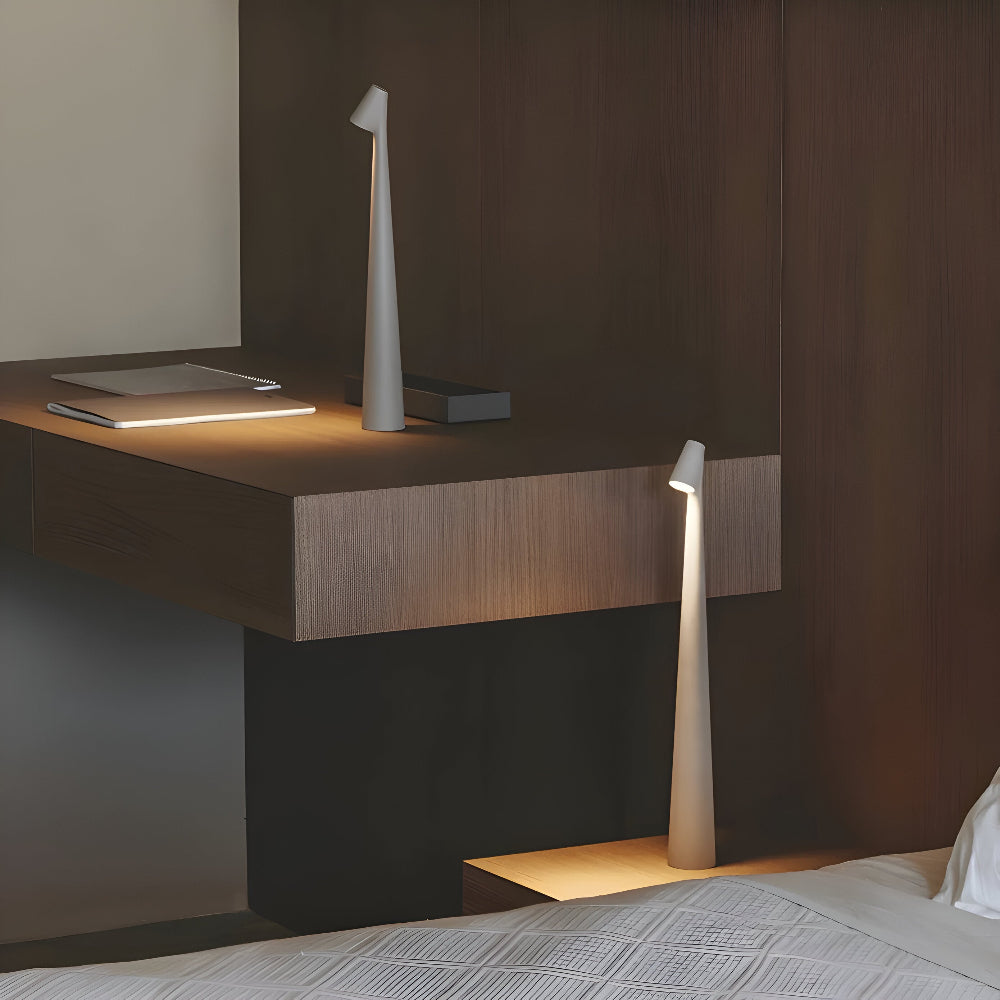 Kabellose LED Tischlampe 35/45 cm – Dimmbar, Modernes Design, Farbenvielfalt