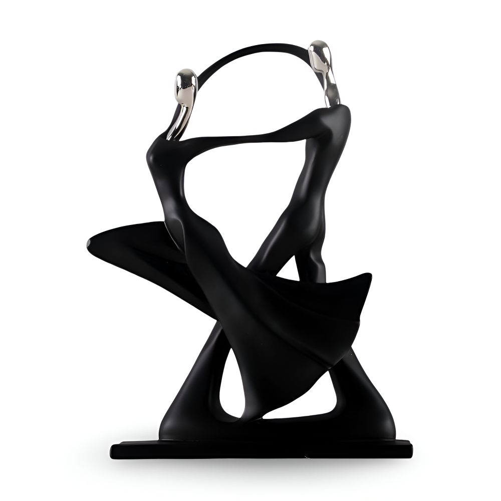 Elegante Harz Tanzendes Paar Deko Figuren - Stilvolle Dekorfigur für das Wohnzimmer